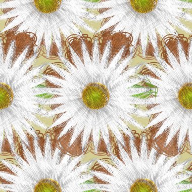 Çiçeklerle kusursuz desen