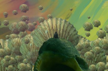 metin için alanı olan soyut kavramsal yaratıcı arkaplan 