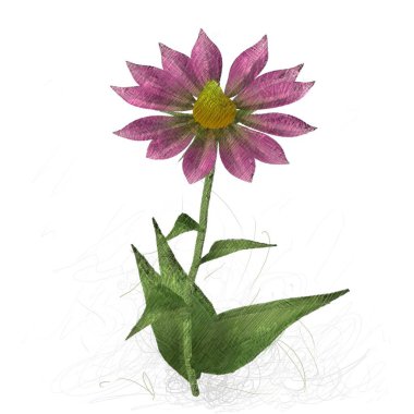 beyaz zemin üzerine suluboya çiçek