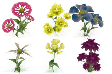 Çiçekli çiçek deseni