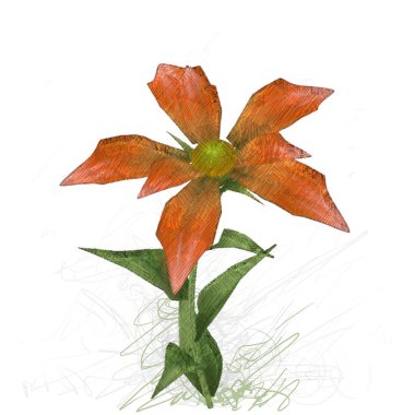 Beyaz arkaplanda güzel çiçekler 