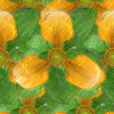 Arka planda çiçekler olan kusursuz desen