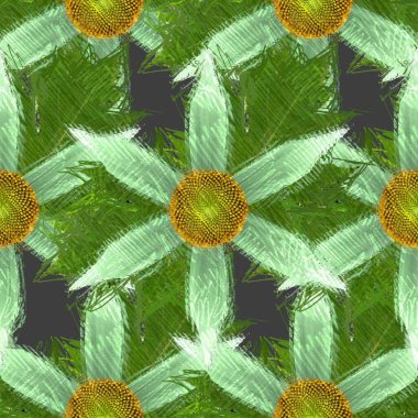 Arka planda çiçekler olan kusursuz desen