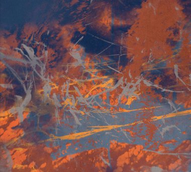 Arkaplanda soyut renkli lekeler