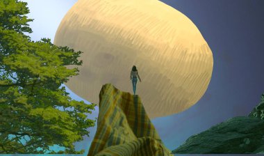 Parktaki Güzel Kadın