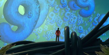 metin için alanı olan soyut kavramsal yaratıcı arkaplan 