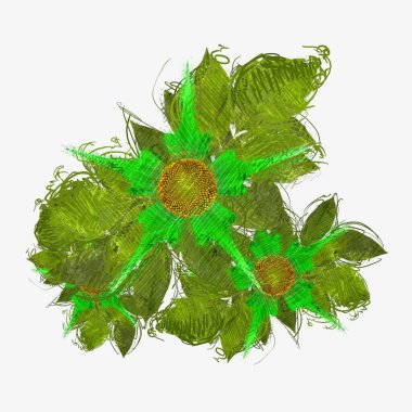 Renkli çiçek doku arka plan 