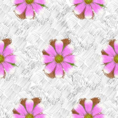 Çiçeklerle kusursuz desen