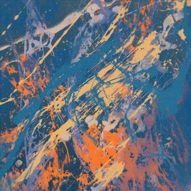 Arkaplanda soyut renkli lekeler