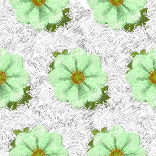Bezszwowy Wzór Kwiatami Tle — Zdjęcie stockowe