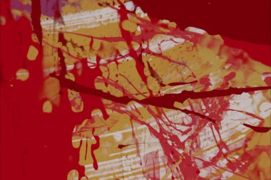 Metin için yeri olan boya lekeleriyle soyut arkaplan