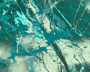 Metin için yeri olan boya lekeleriyle soyut arkaplan