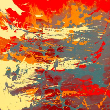 Metin için yeri olan boya lekeleriyle soyut arkaplan