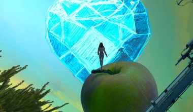 yeşil ve beyaz arkaplan