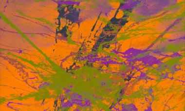 Metin için yeri olan boya lekeleriyle soyut arkaplan