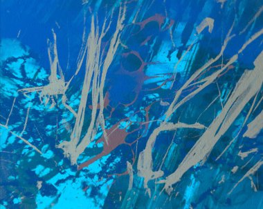 metin için alan ile arka planda soyut renkli lekeler