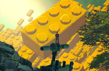 Soyut renkli arka plan, hayal gücü kavramı insan silueti.