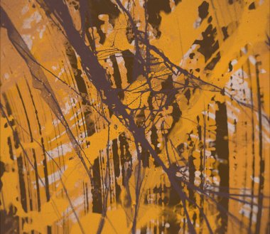 Metin için yeri olan boya lekeleriyle soyut arkaplan