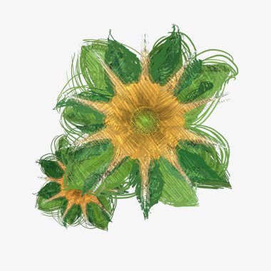 Beyaz arka plan üzerinde izole suluboya