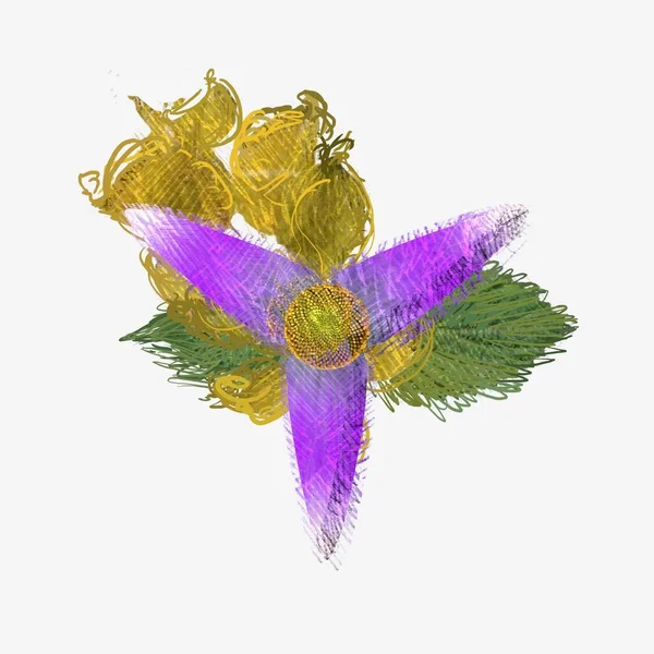 Ακατάστατο Grungy Λουλούδι Φθαρμένο Φόντο — Φωτογραφία Αρχείου