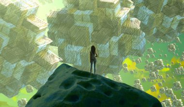 metin için alan ile arka planda soyut renkli lekeler        