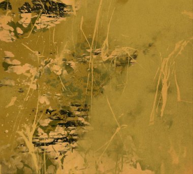 Metin için yeri olan boya lekeleriyle soyut arkaplan   