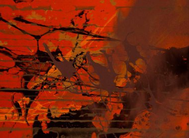 Arkaplanda soyut renkli lekeler