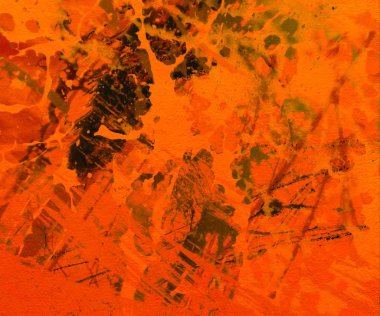 Metin için yeri olan boya lekeleriyle soyut arkaplan