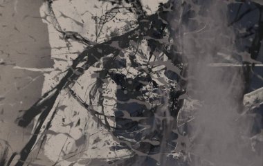 Arkaplanda soyut renkli lekeler               