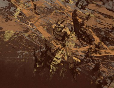 Metin için yeri olan boya lekeleriyle soyut arkaplan