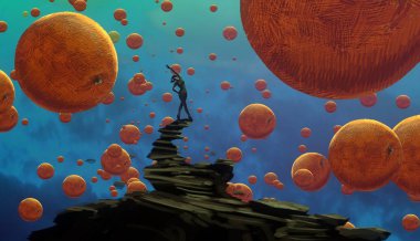 metin için alanı olan soyut kavramsal yaratıcı arkaplan 