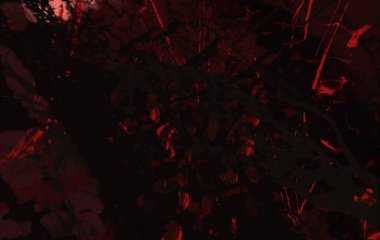 Arkaplanda soyut renkli lekeler          