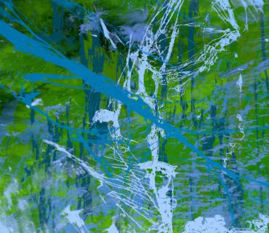 Metin için yeri olan boya lekeleriyle soyut arkaplan