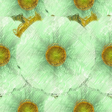 Arka planda çiçekler olan kusursuz desen