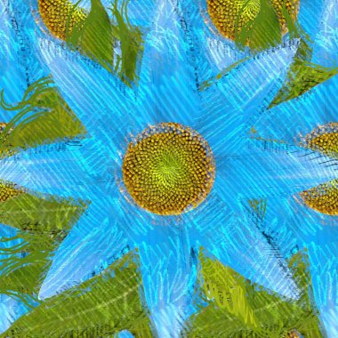 Arka planda çiçekler olan kusursuz desen