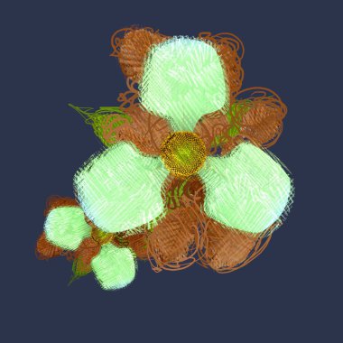 Renkli çiçek doku arka plan 