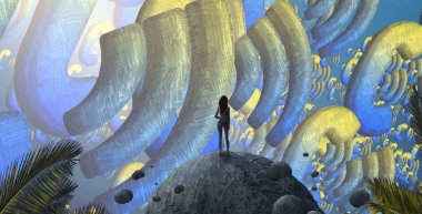 soyut arkaplan, kopyalama alanı