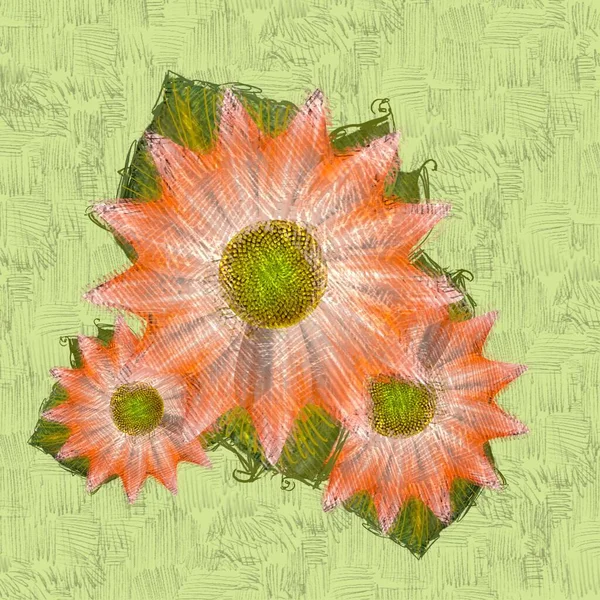 Квітковий Фон Квітами — стокове фото