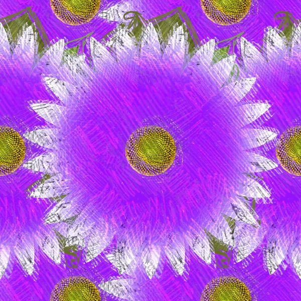 Arka planda çiçekler olan kusursuz desen