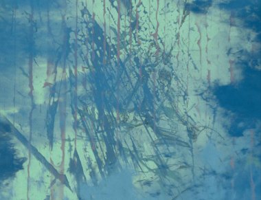 metin için alan ile arka planda soyut renkli lekeler