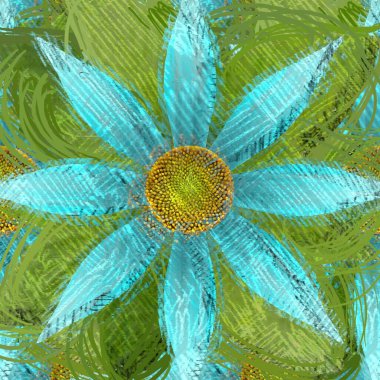 Arka planda çiçekler olan kusursuz desen