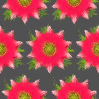 Çiçeklerle kusursuz desen