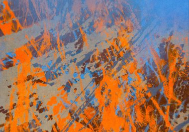 Metin için yeri olan boya lekeleriyle soyut arkaplan   