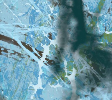 Arkaplanda soyut renkli lekeler