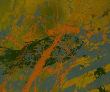 Metin için yeri olan boya lekeleriyle soyut arkaplan