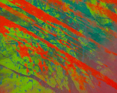 Metin için yeri olan boya lekeleriyle soyut arkaplan 