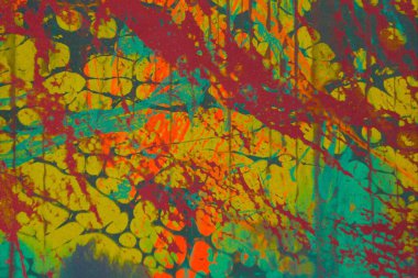 Metin için yeri olan boya lekeleriyle soyut arkaplan