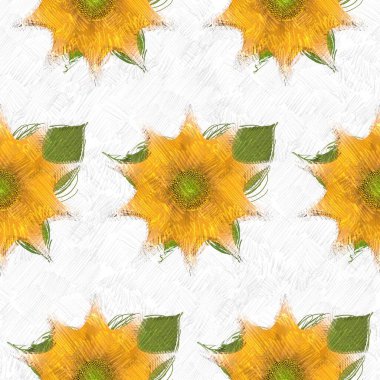 Arka planda çiçekler olan kusursuz desen