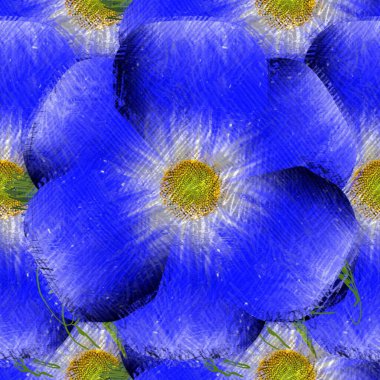 Arka planda çiçekler olan kusursuz desen