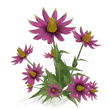 beyaz zemin üzerine suluboya çiçek